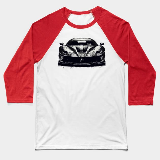 Ferrari F8 Baseball T-Shirt by Vehicles-Art